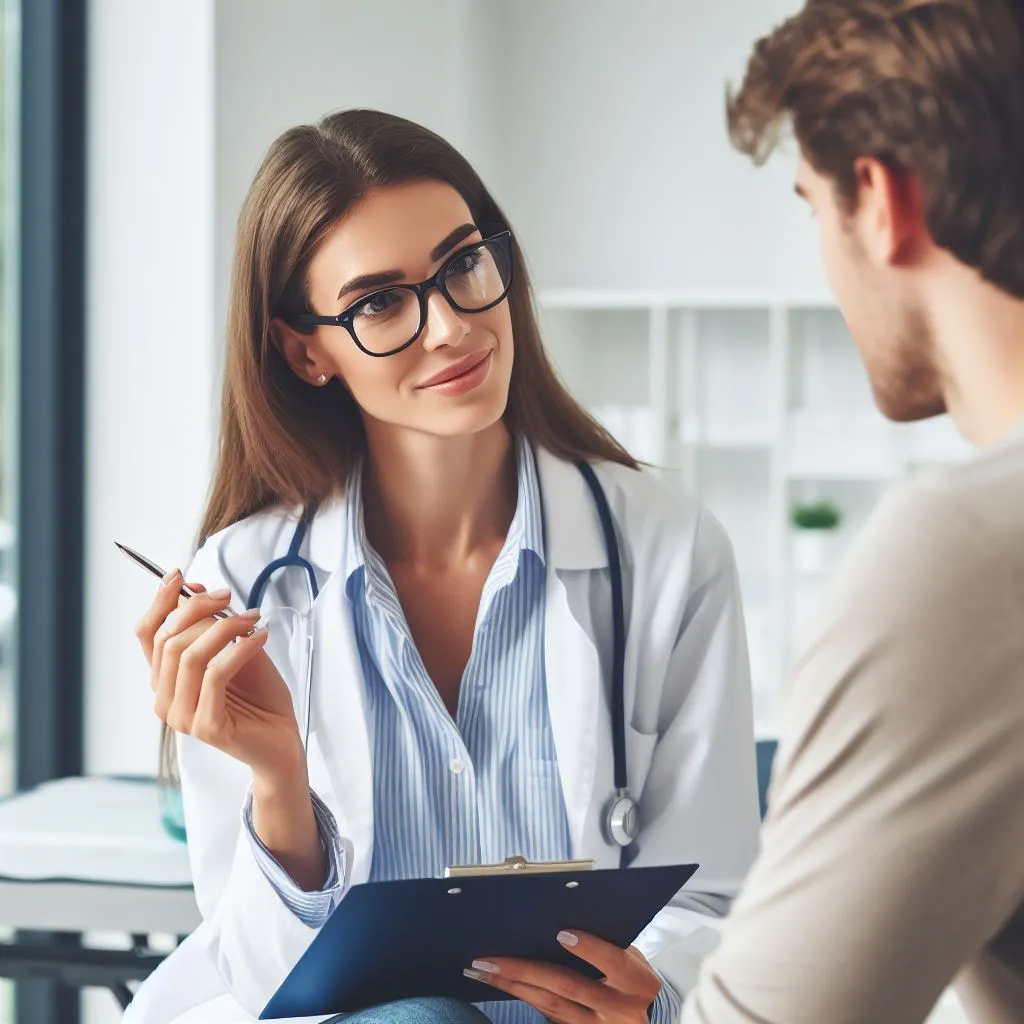 Врач консультирует пациента